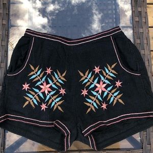 Embroidered shorts